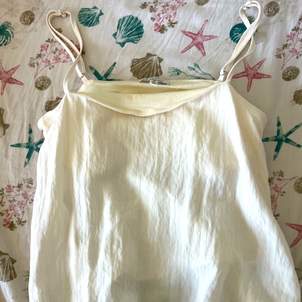 white tank top